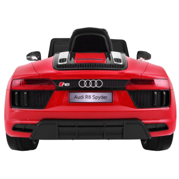 Audi R8 Spyder na akumulator Lakier Czerwony + Pilot + EVA + Wolny Start + Radio MP3 + LED